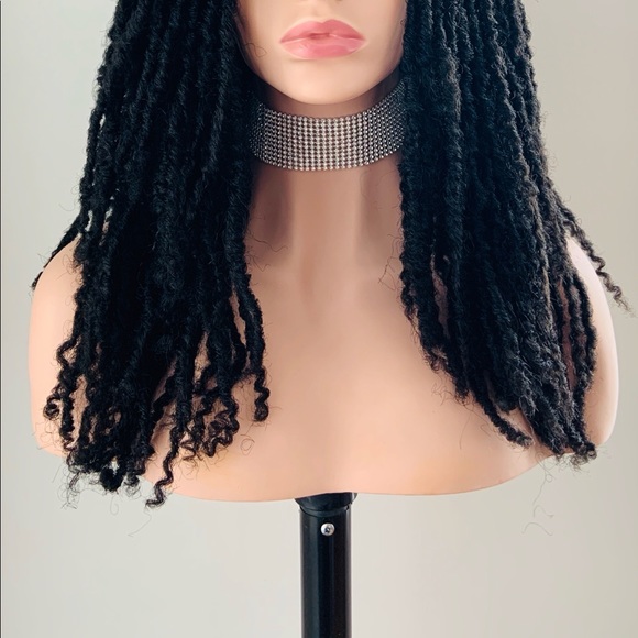 Put On & Go 20” Premium Fiber Black Dreadlock Wig for Daily Wear or Events - Picture 8 of 12